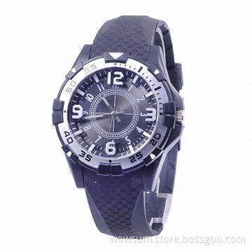 Wholesale Fashion Silicone Watch, Japan Movement/Passed RoHS Directive-compliant and CE Certified